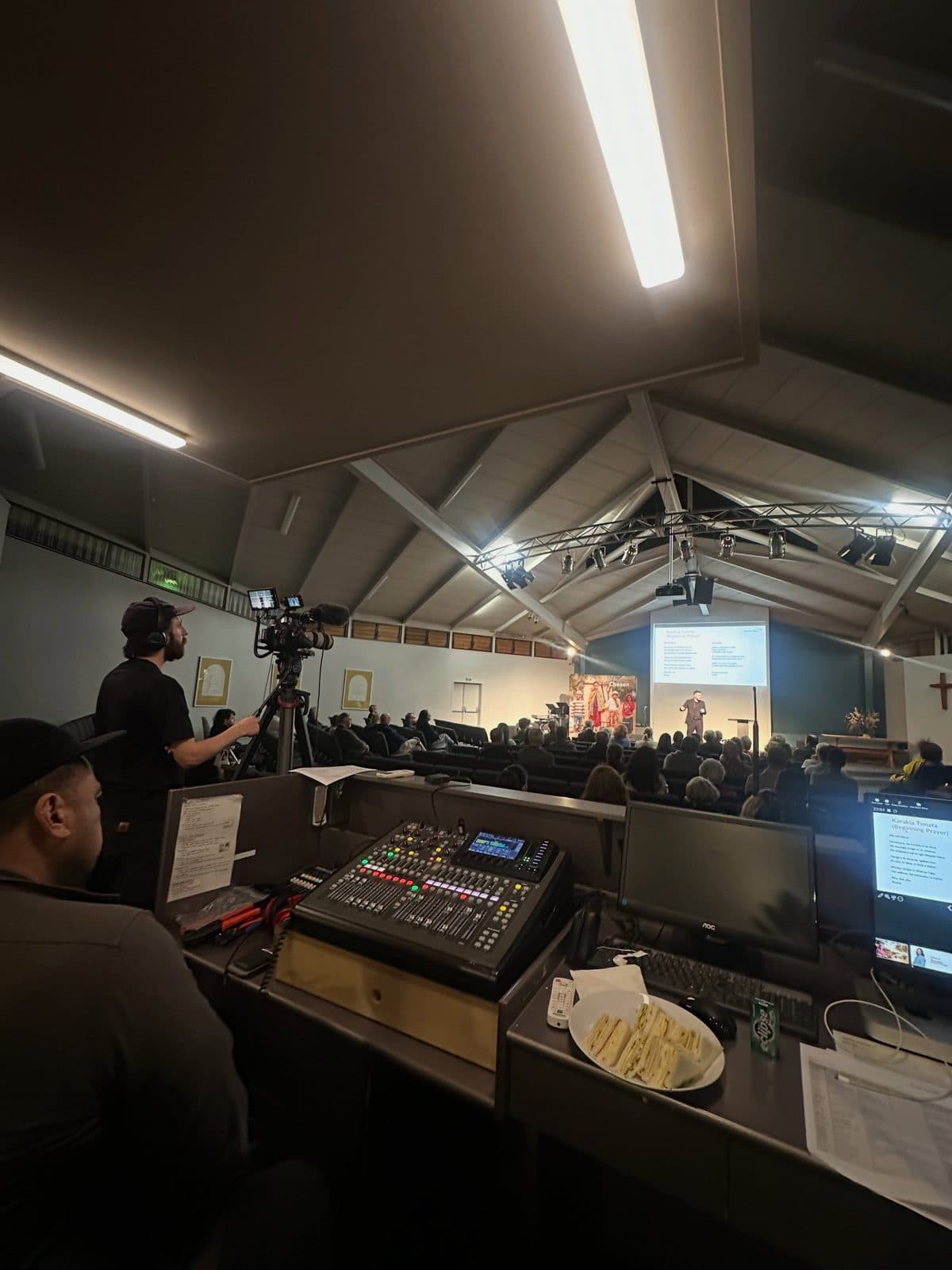 Behind the scenes at the production desk, keeping a multi-city project on track